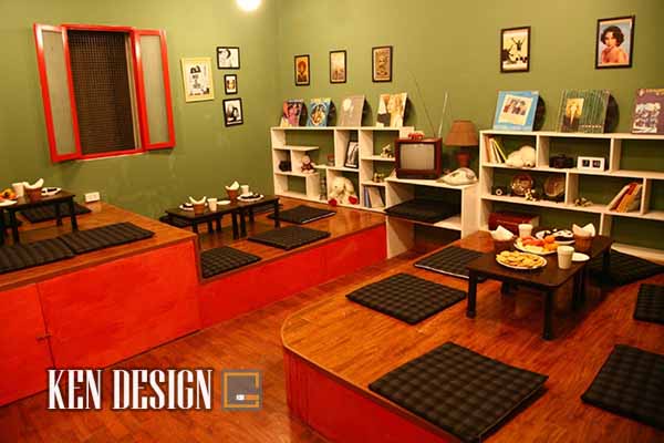 thiết kế quán cafe phong cách vintage